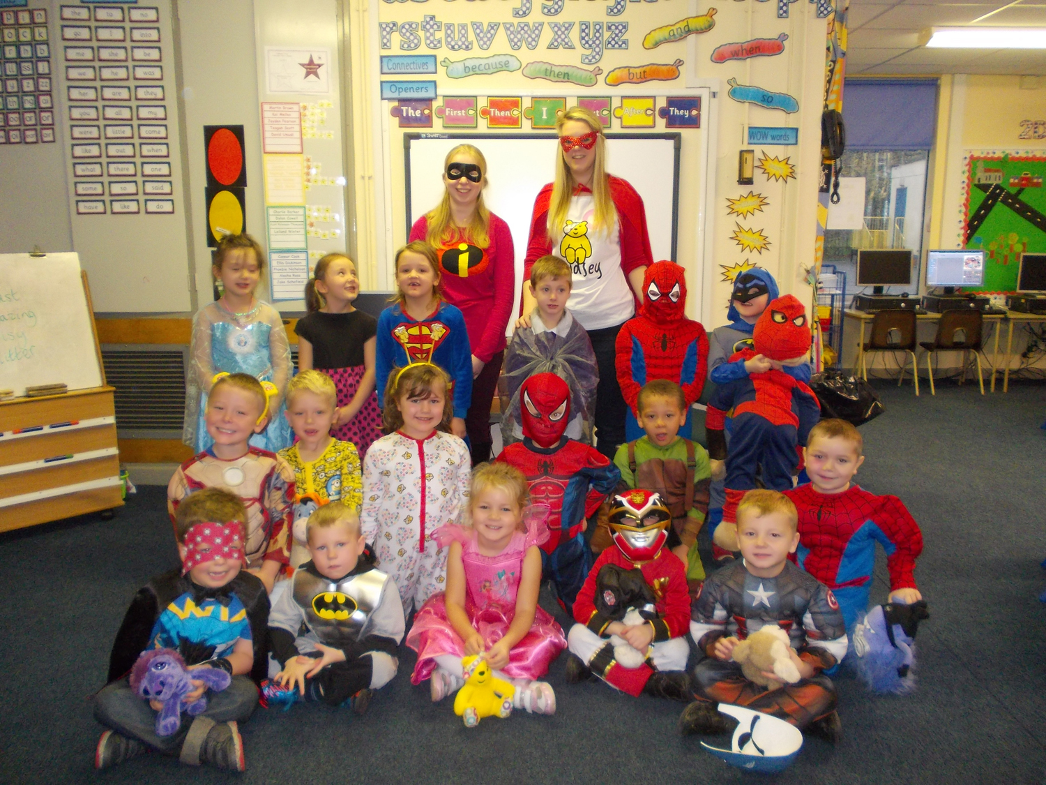 Superheroes at Stephenson Way raise £600 for Children in Need