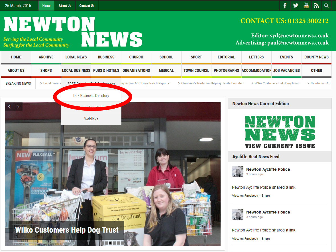 Over 200 Take up Newton News Free Web Page Offer