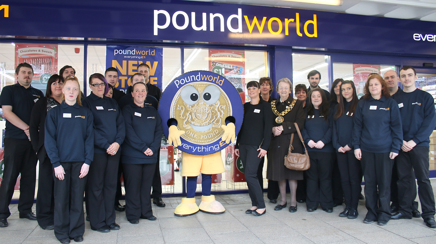 Queues to Bag Bargains as Poundworld Opens