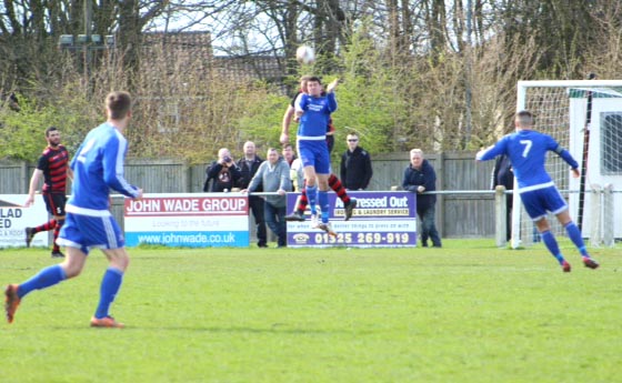 Aycliffe’s Centre Forward Nets His 22nd Goal