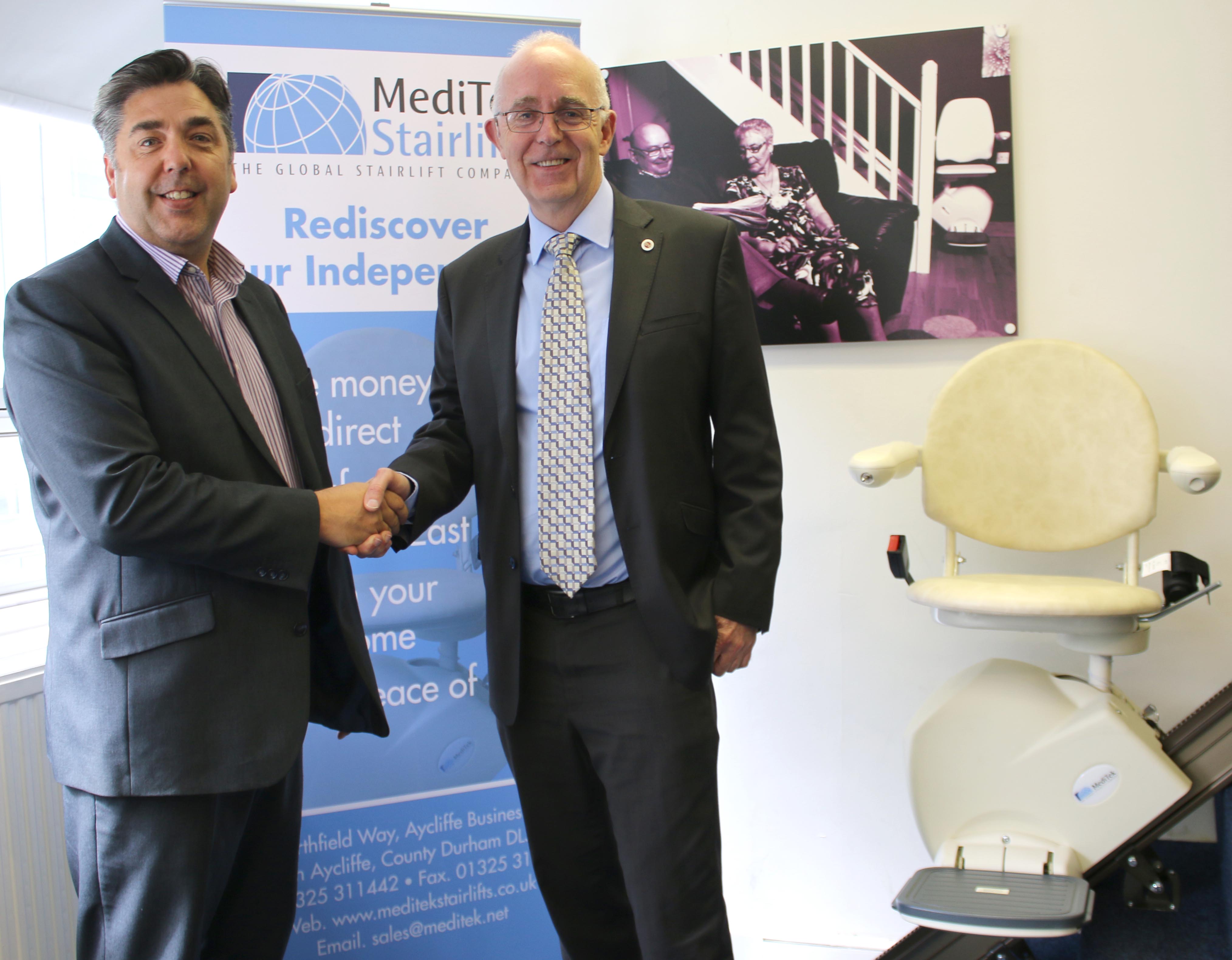 MEDITEK Stairlifts at Aycliffe Keep Moving up