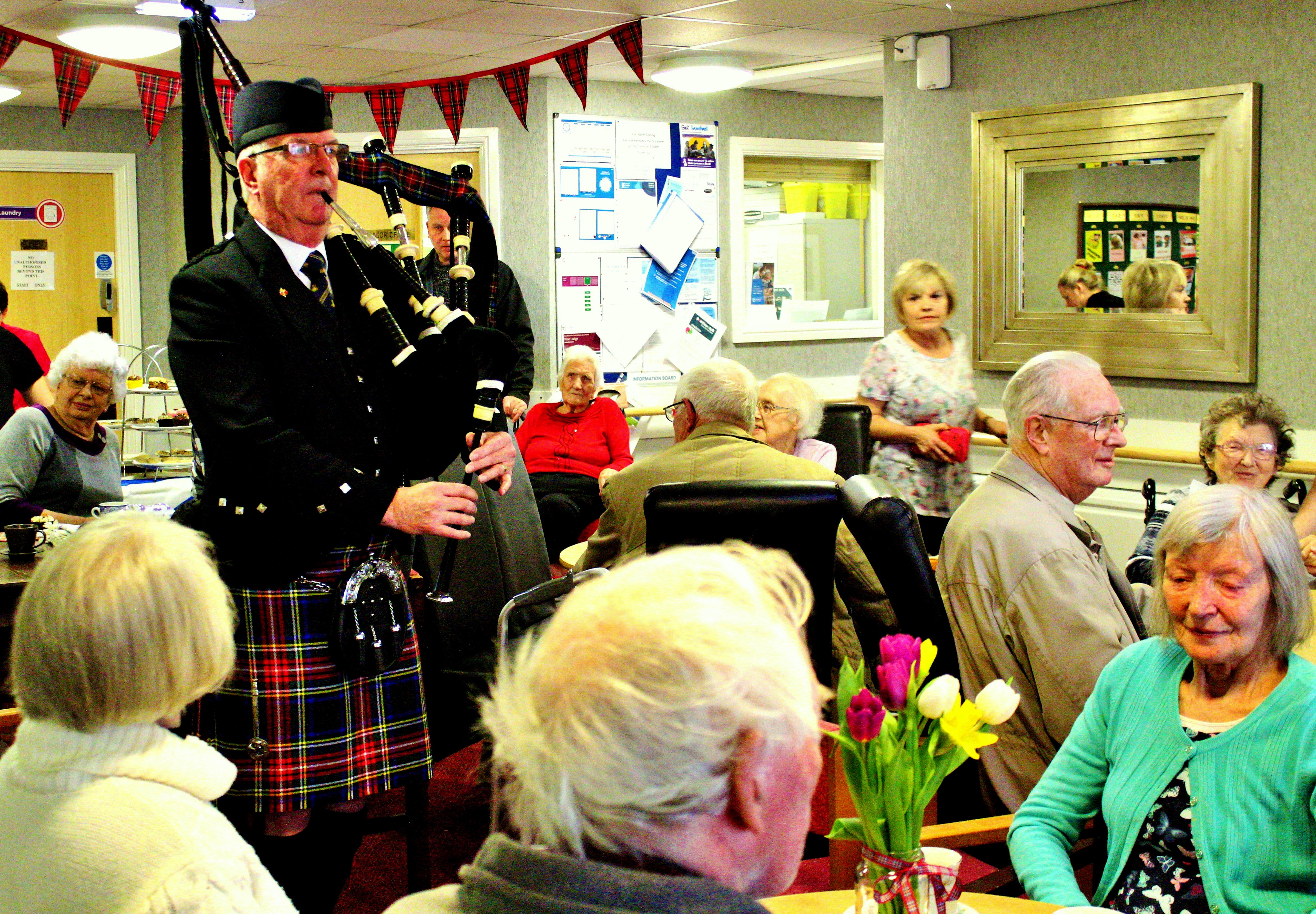 Care Home Hosts Burns’ Coffee Morning