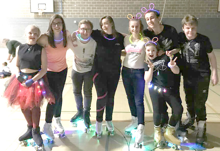 Roller Skating Club Glow Party Disco
