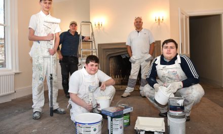 Students brush up their painting and decorating skills at Raby Castle