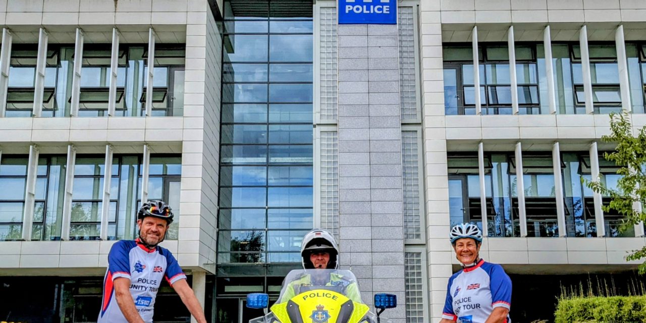 Fallen police officers remembered in long-distance charity cycle ride