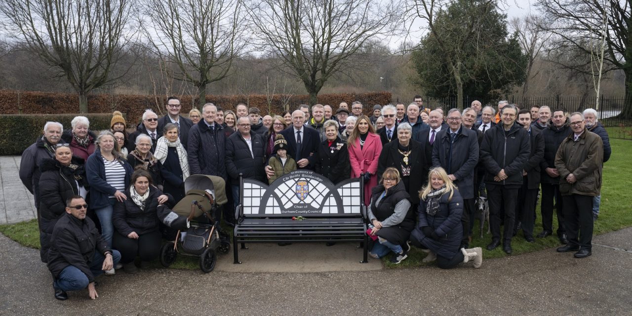 Much-missed councillor remembered with new memorial bench