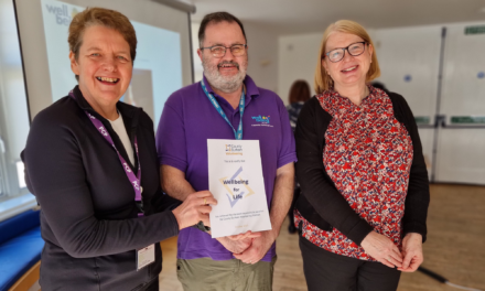 County Durham Wellbeing service recognised for quality volunteer experience