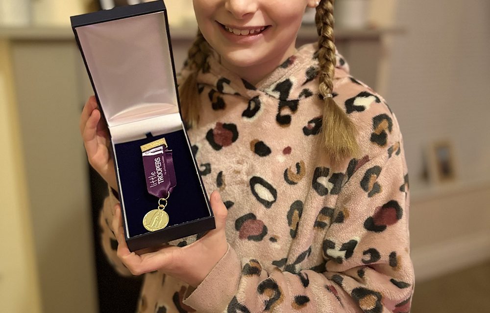 Little Trooper Awarded Military Children’s Medal