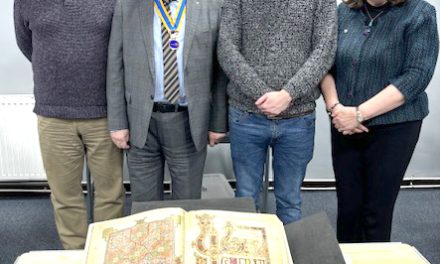 The Lindisfarne Gospels at Rotary